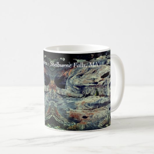 Glacial Potholes Shelburne Falls MA Kaffeetasse (VorderseiteRechts)