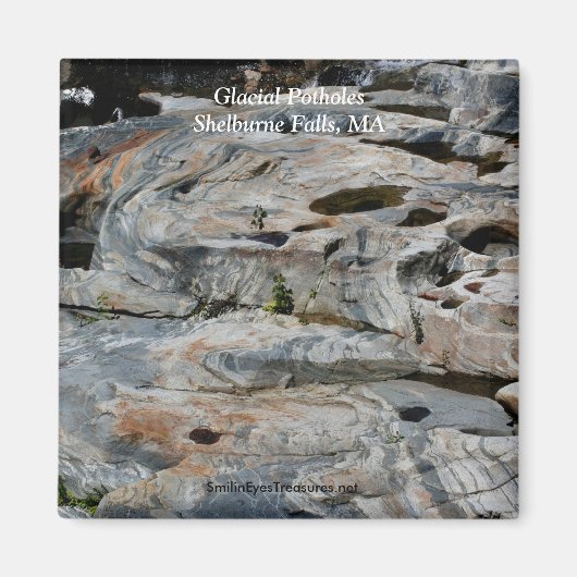 Glacial Potholes Shelburne Falls MA Magnet (Vorne)
