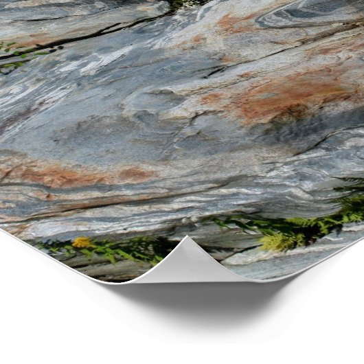 Glacial Potholes Shelburne Falls MA Poster (Ecke)