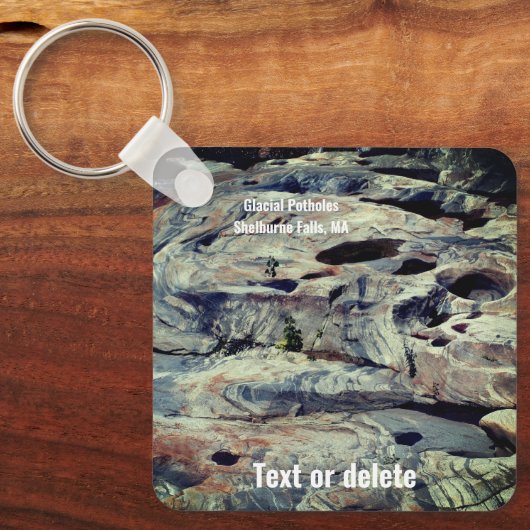 Glacial Potholes Shelburne Falls MA Schlüsselanhänger (Vorderseite)