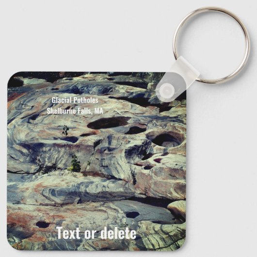 Glacial Potholes Shelburne Falls MA Schlüsselanhänger (Rückseite)