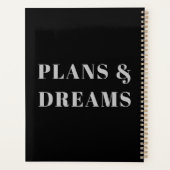 Glacial Watercolor Mountains Malerei Mit Monogramm Planer (Rückseite)