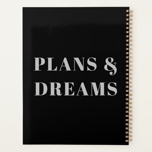 Glacial Watercolor Mountains Malerei Mit Monogramm Planer (Rückseite)