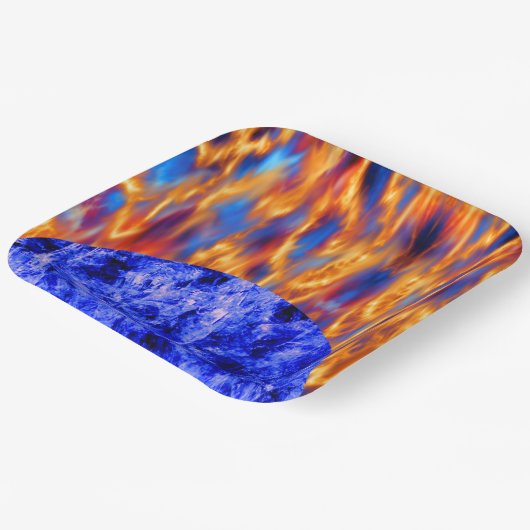 Glaciem et Ignis by Kenneth Yoncich Pappteller (Gewinkelt)