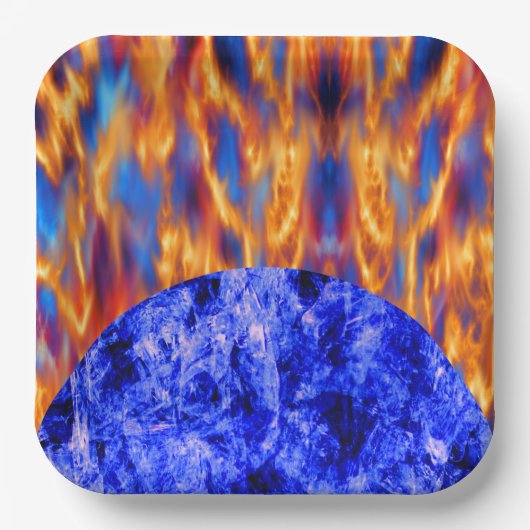 Glaciem et Ignis by Kenneth Yoncich Pappteller (Vorderseite)