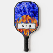 Glaciem et Ignis by Kenneth Yoncich Pickleball Schläger (Rückseite)