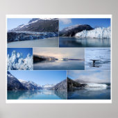 Glacier Bay Alaska Collage 24 x 20 Poster (Vorne)