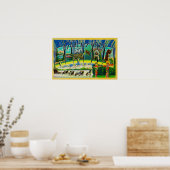 Glacier Bay, Alaska - Große Briefmarkenszenen Poster (Küche)