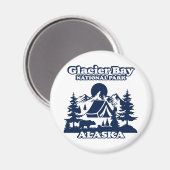 Glacier Bay Alaska Magnet (Vorderseite/Rückseite)