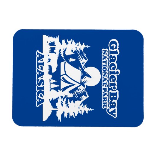 Glacier Bay Alaska Magnet (Horizontal)