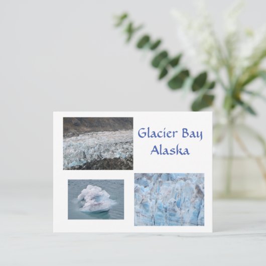 Glacier Bay Alaska Postkarte (Stehend Vorderseite)