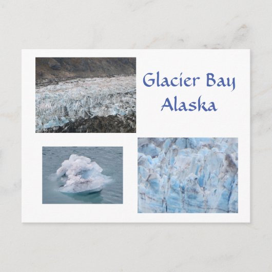 Glacier Bay Alaska Postkarte (Vorderseite)