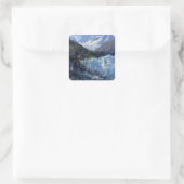 Glacier Bay, Alaska Quadratischer Aufkleber (Tasche)