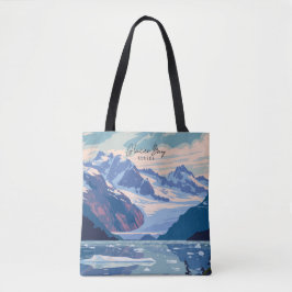 Glacier Bay Alaska Vintage Kunst Tasche