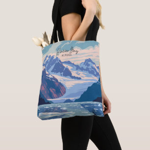 Glacier Bay Alaska Vintage Kunst Tasche