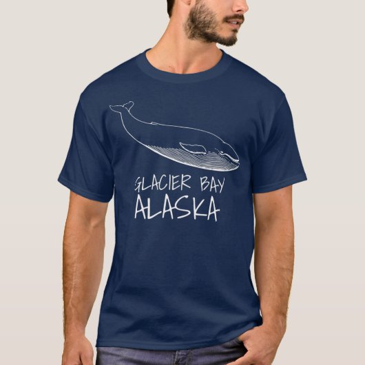 GLACIER BAY ALASKA Whale Watching Print T-Shirt (Vorderseite)