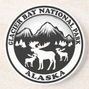 Glacier Bay National Park Alaska Elche Kreis Untersetzer