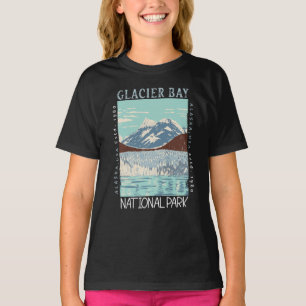 Glacier Bay National Park Alaska Retro Not leidend T-Shirt