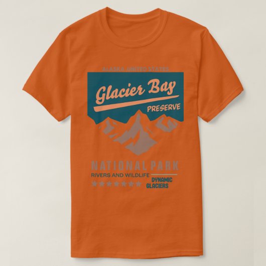 Glacier Bay National Park Alaska TShirt 2 (Design vorne)