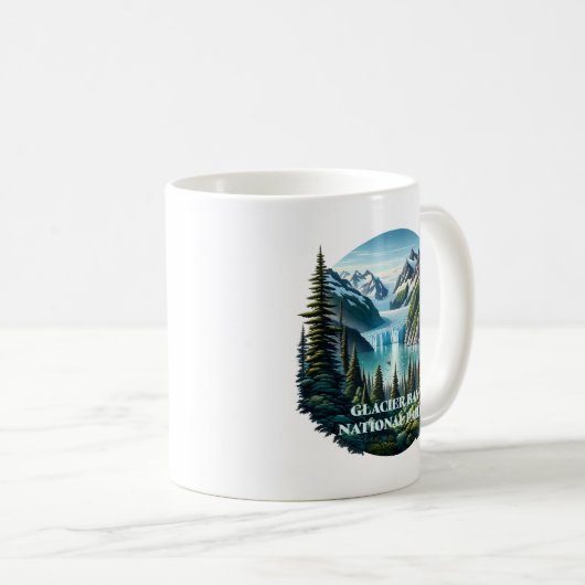 Glacier Bay National Park Alaska USA Kaffeetasse (VorderseiteRechts)