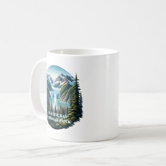 Glacier Bay National Park Alaska USA Kaffeetasse (Vorderseite Links)