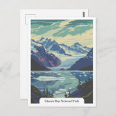 Glacier Bay National Park, Alaska USA Postkarte (Vorne/Hinten)