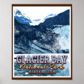GLACIER BAY NATIONAL PARK - ALASKA VEREINIGTE STAA POSTER (Vorne)