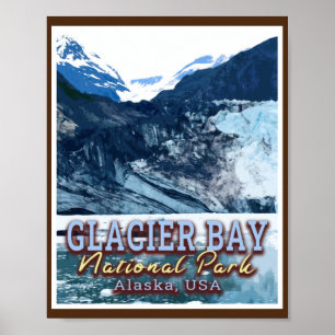 GLACIER BAY NATIONAL PARK - ALASKA VEREINIGTE STAA POSTER