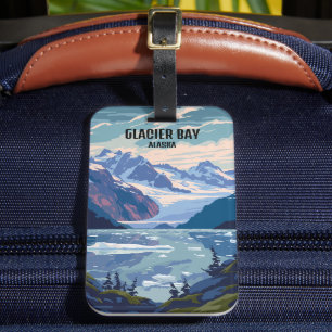 Glacier Bay National Park Alaska Vintage Reise Gepäckanhänger