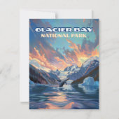 Glacier Bay National Park Alaska Whale Flat Card (Vorderseite)