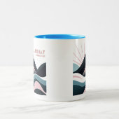 Glacier Bay National Park Colored Hills Zweifarbige Tasse (Mittel)