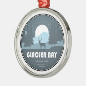 Glacier Bay National Park Deer Ornament Aus Metall (Links)