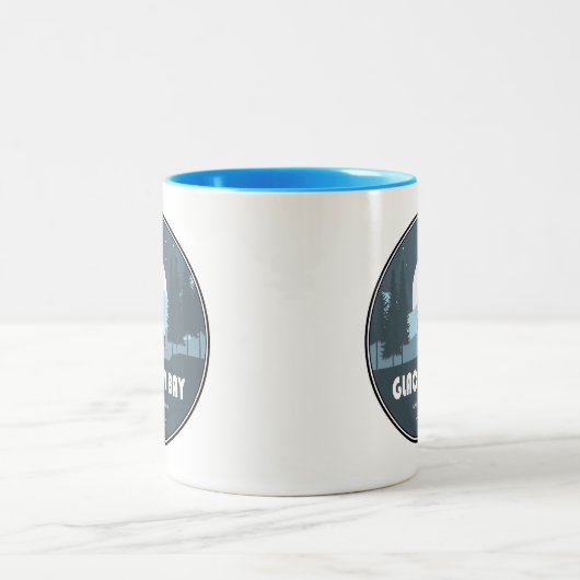 Glacier Bay National Park Deer Zweifarbige Tasse (Mittel)