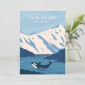 Glacier Bay National Park Einladung (Stehend Vorderseite)