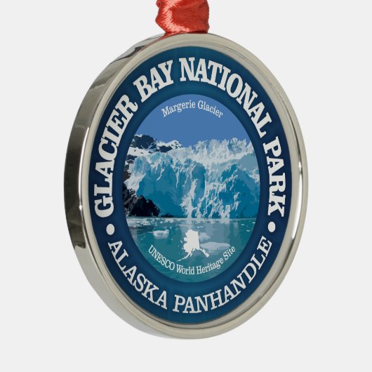 Glacier Bay National Park (Farbe) Ornament Aus Metall (Rechts)