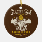 Glacier Bay National Park Forest Landscape Keramik Ornament (Vorne)