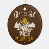 Glacier Bay National Park Forest Landscape Keramik Ornament (Links)