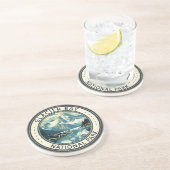 Glacier Bay National Park Illustration Reisen Art Getränkeuntersetzer (Seite)