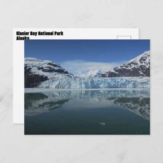 Glacier Bay National Park in Alaska Postkarte (Vorne/Hinten)