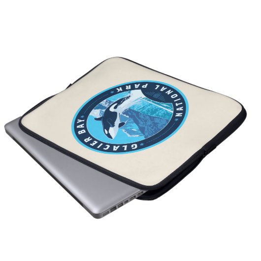 Glacier Bay National Park Laptopschutzhülle (Vorne Knopf)