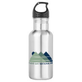 Glacier Bay National Park Mountain Sun Edelstahlflasche (Vorderseite)