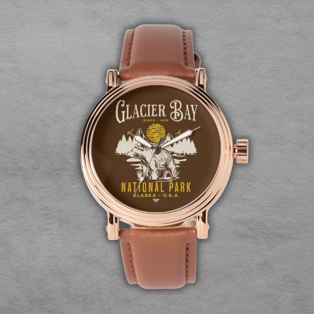 Glacier Bay National Park Nature Lover Gift Armbanduhr (Von Creator hochgeladen)