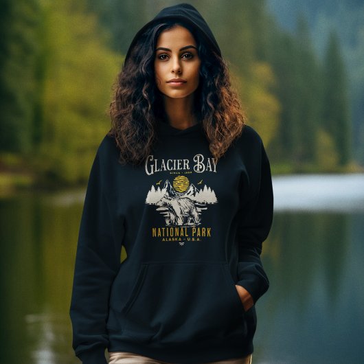 Glacier Bay National Park Nature Lover Gift Hoodie