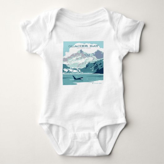 Glacier Bay National Park | Orca Baby Strampler (Vorderseite)