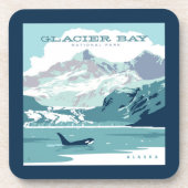 Glacier Bay National Park | Orca Getränkeuntersetzer (Vorderseite)