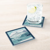 Glacier Bay National Park | Orca Glasuntersetzer (Schrägansicht)