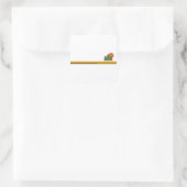 Glacier Bay National Park Pine Trees Sun Quadratischer Aufkleber (Tasche)