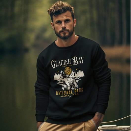 Glacier Bay National Park Quaint Forest Scenery Sweatshirt