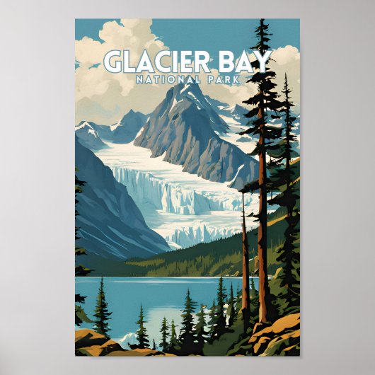 Glacier Bay National Park Traditionelle Reise Poster (Vorne)