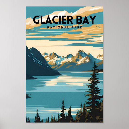 Glacier Bay National Park Travel Poster (Vorne)